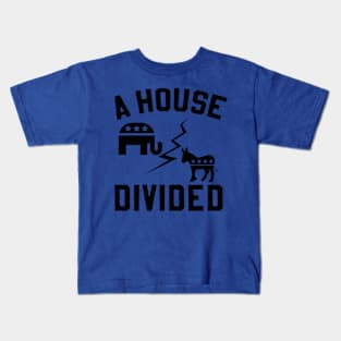 A House Divided Republican Democrat Voters Kids T-Shirt